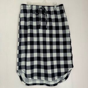 Women’s Plaid High Low Skirt